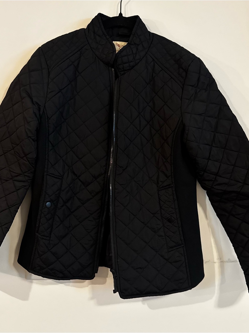 Faded Glory Black Quilted Puffer Jacket